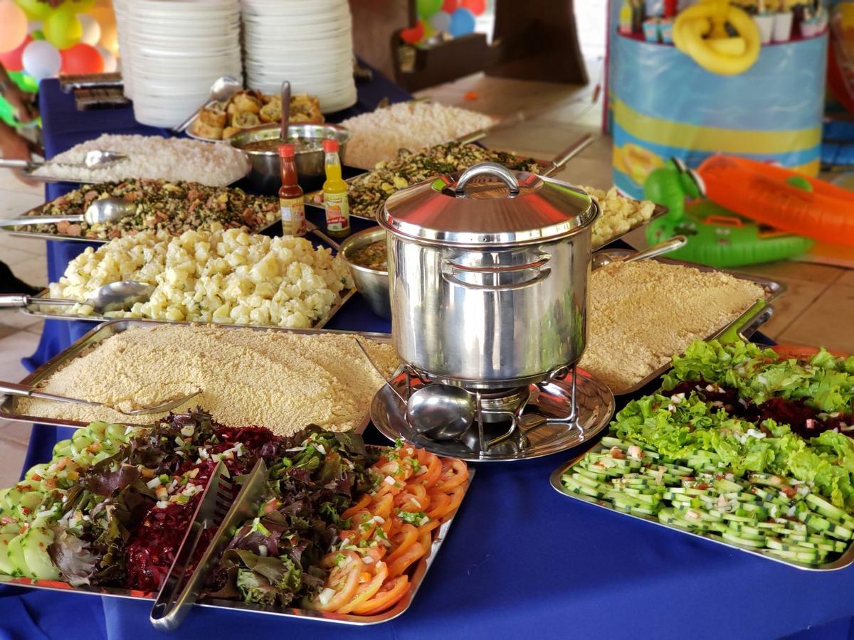 Buffet de churrasco em evento