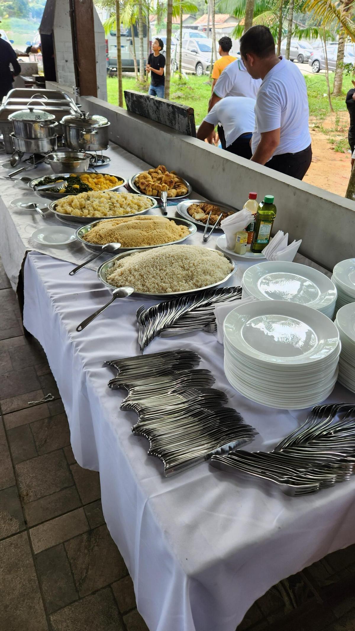 Buffet completo montado